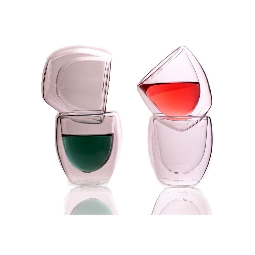 Double Wall Cup Set (4 pcs) - 80 ml - The Exoteas